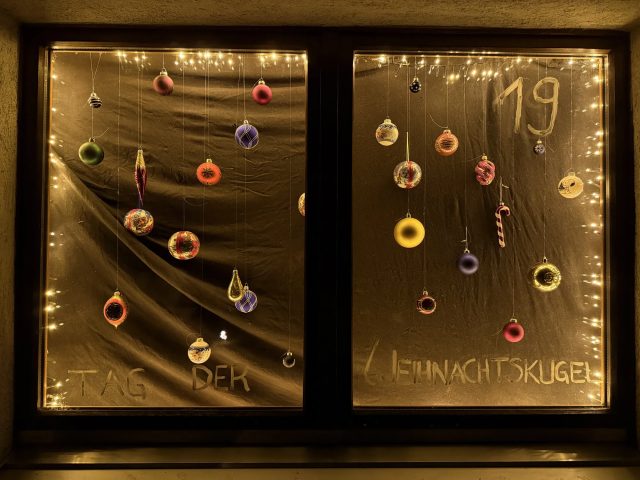 Weihnachtsfenster 19. Dezember 2025